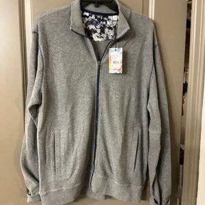 Robert Graham Blue Men's- Full Zip, Medium new
